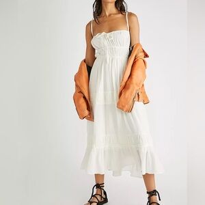 Free People Taking Sides Maxi. Size Small. Ivory
